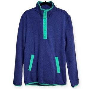 Chubbies Men’s‎ Navy and Teal Button-Up Sweater Size L